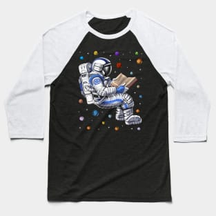 Astronaut Reading Book Baseball T-Shirt